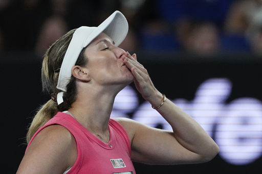 Danielle Collins engages in rivalry with a jeering crowd at the Australian Open