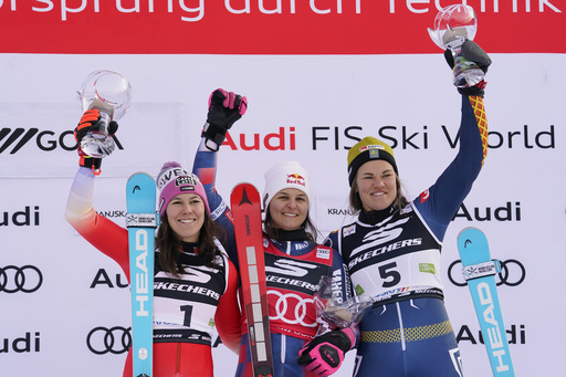 Ljutic secures consecutive World Cup victories in women’s slalom, taking the lead in the standings.