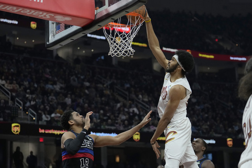 Cavs snap losing streak with 110-91 victory against Pistons as Darius Garland nets 22 and Donovan Mitchell adds 21 points