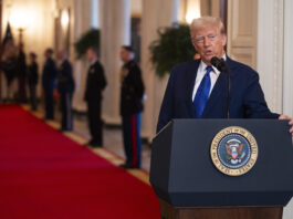 President Donald Trump speaks before signing the Laken Riley Act in the East Room of the White House, Wednesday, Jan. 29, 2025, in Washington. (AP Photo/Evan Vucci)