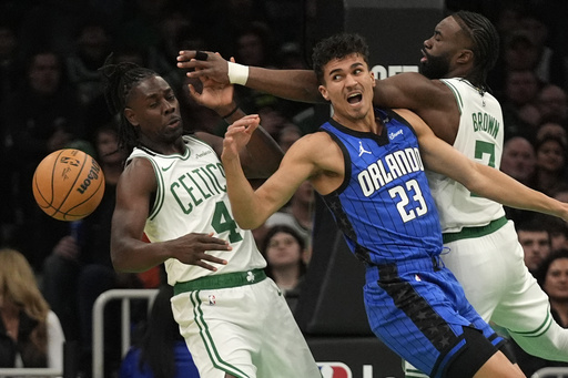 Jayson Tatum tallies 30 points as Celtics overcome shooting struggles in 121-94 victory against Magic