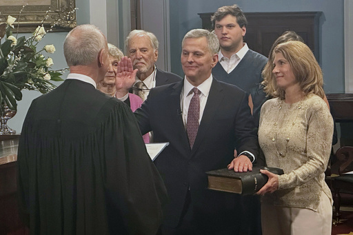 North Carolina’s new Democratic governor takes the oath of office