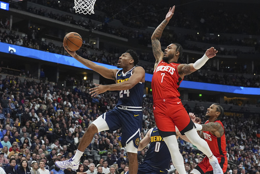 Green and Sengun lead Rockets to 128-108 victory over shorthanded Nuggets