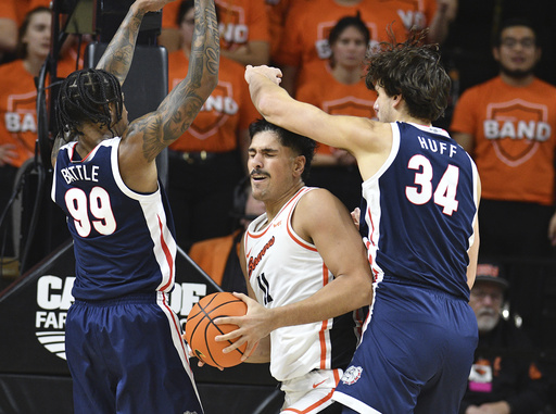 Oregon State defeats No. 16 Gonzaga 97-89 after overtime battle