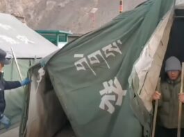 Tibet earthquake survivors at risk of hypothermia in sub-zero temperatures Photo: YouTube ABC News Australia)