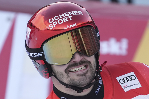 Swiss skier Marco Odermatt secures another victory in World Cup giant slalom, edging out teammate Loïc Meillard.