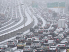 Snow Storm in Atalnta (Picture: WSB-TV Channe 2 Atlanta)