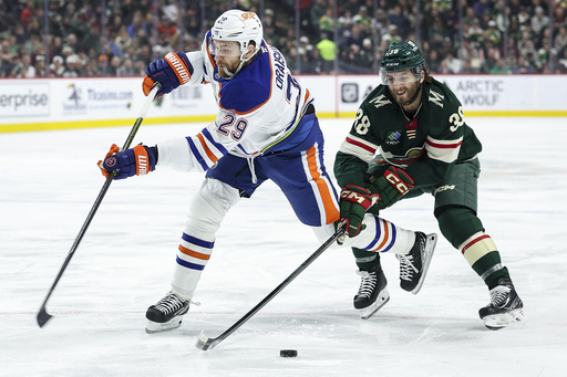 McDavid nets two goals as Oilers defeat Wild 5-3, earning their seventh victory in eight matches