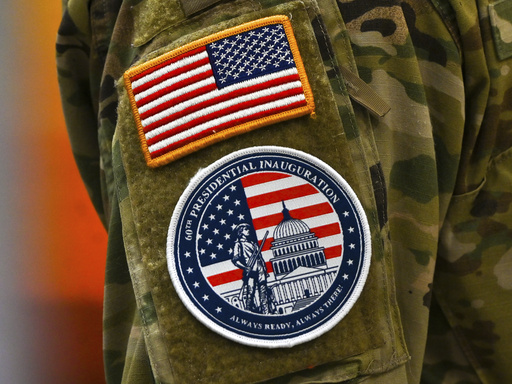 Troops will don a unique emblem at Trump’s inauguration to distinguish themselves from law enforcement.