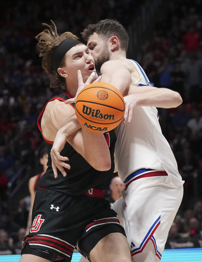 Madsen nets 24 points, becomes Utah’s all-time 3-point leader in 74-67 victory against No. 17 Kansas