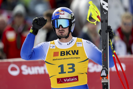 Odermatt narrowly defeats Monney to secure a World Cup super-G victory, marking another 1-2 finish for the powerful Swiss men’s ski squad.