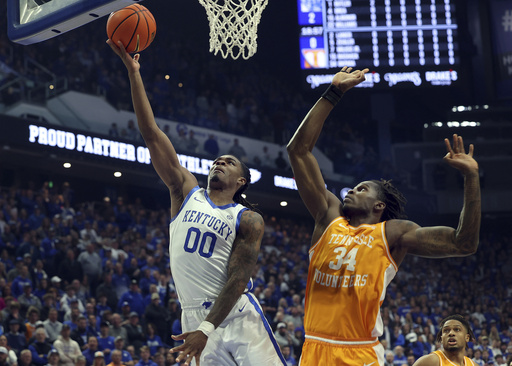 Almonor and Oweh both contribute 13 points as No. 15 Kentucky defeats No. 5 Tennessee 75-64.