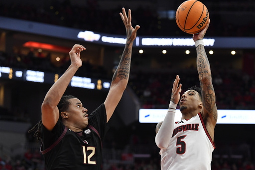 Hepburn scores 29, sinking 5 crucial free throws late, as No. 25 Louisville triumphs over Florida State 89-81.