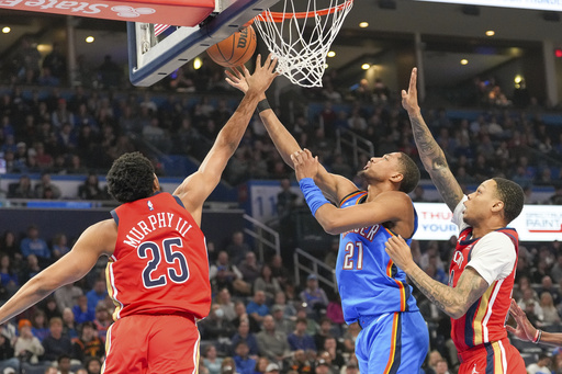 Gilgeous-Alexander nets 31 points as Thunder set franchise high with 27 three-pointers in 137-101 victory over Pelicans.