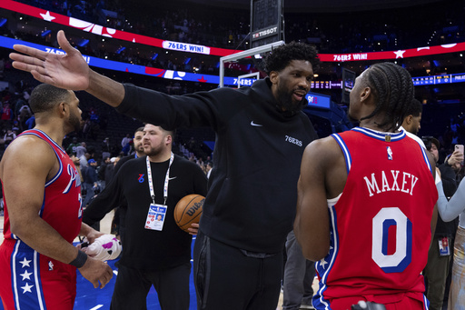 Joel Embiid makes comeback for 76ers following absence of 15 games