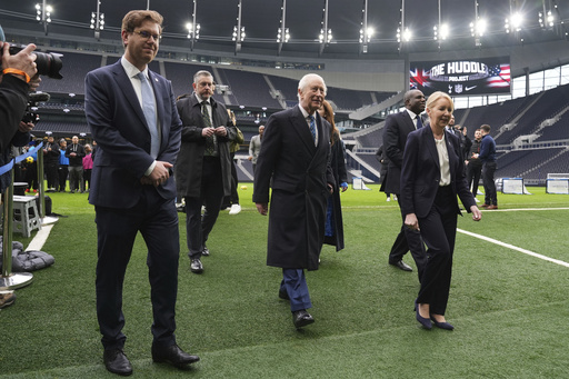 King Charles receives Queen’s Baton training at Tottenham Hotspur Stadium