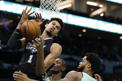 Miles Bridges’ late 3-pointer secures a 117-116 victory for Hornets over Spurs, ending a six-game losing streak.