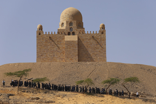 Aga Khan, head of the Ismaili community, interred in Egypt following a private funeral service