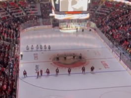 Thousands of people in Ottawa, Canada, loudly boo the United States national anthem during an NHL game.