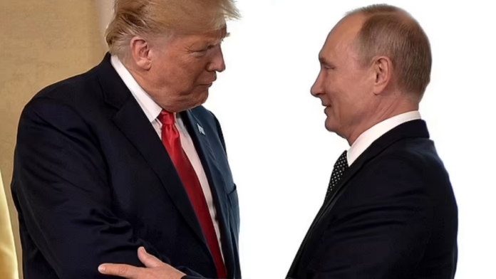 Questions have been raised over the seemingly cosy relationship between US President Donald Trump and Russia's Vladimir Putin (pictured in 2019)