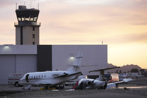 One dead in collision of private jets at Scottsdale Airport in Arizona, officials report.