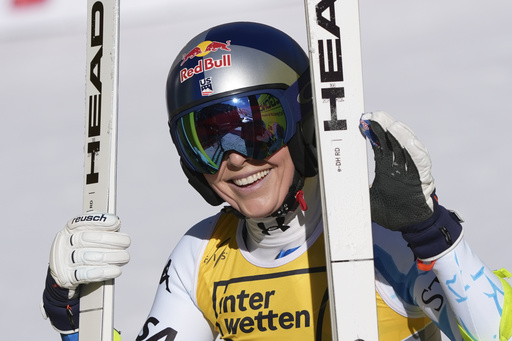 Lindsey Vonn finishes 15th in downhill event at ski worlds, describing it as a ‘trial run for the Olympics.’