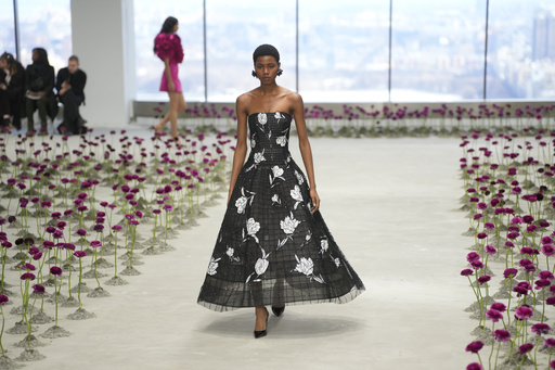 Carolina Herrera showcases fresh autumn styles from a rooftop in New York City