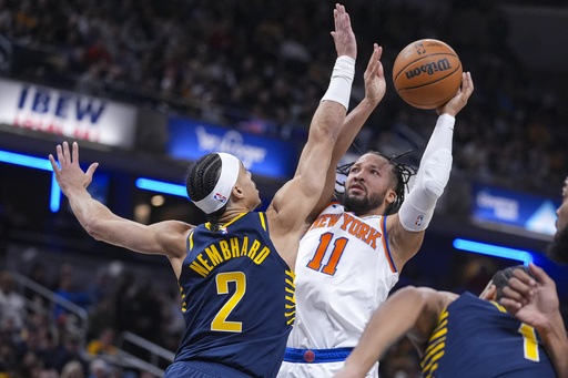 Knicks triumph over Pacers 128-115 with Karl-Anthony Towns’ 40 points and Josh Hart’s 30.