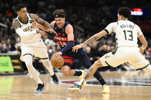 Bucks secure 104-101 win against Wizards despite Antetokounmpo’s foul issues.