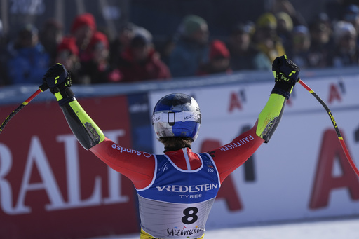 Swiss skier Marco Odermatt captures gold in men’s super-G at world championships in Austria