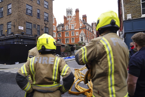 Massive blaze engulfs upscale London hotel popular with celebrities