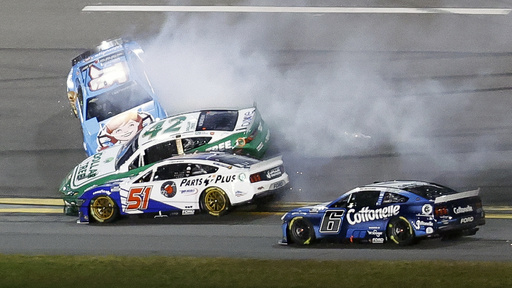 William Byron claims second consecutive Daytona 500 victory after enduring late crashes.