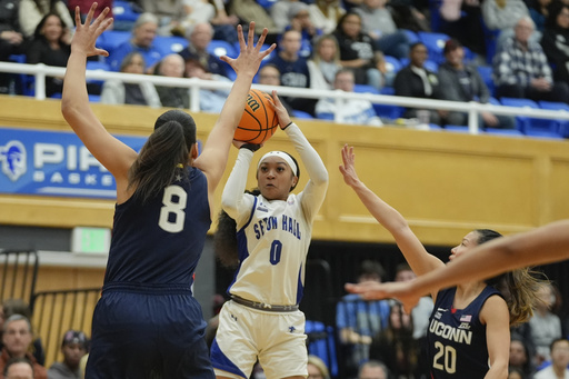 UConn Triumphs 91-49 Against Seton Hall, Extending Winning Streak to 41 Games