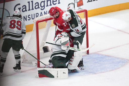 Rossi’s overtime score secures a 4-3 comeback win for Wild against Red Wings