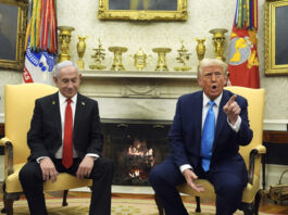 President Donald Trump meets with Israel's Prime Minister Benjamin Netanyahu in the Oval Office of the White House, Tuesday, Feb. 4, 2025, in Washington. (AP Photo/Evan Vucci)