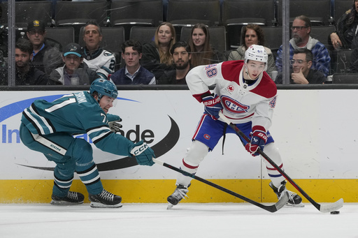 Armia netted a critical short-handed goal in the final minutes, leading the Canadiens to a 4-3 victory over the Sharks.