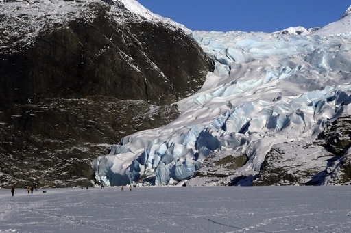 Glaciers are melting at an unprecedented rate due to climate change, losing 7 trillion tons since the year 2000.