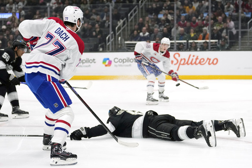 Fiala nets a pair as Kings continue their streak with 6-3 victory against Canadiens