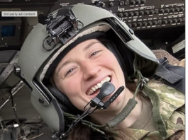 Captain Rebecca M. Lobach, 28, from Durham, North Carolina was one of three soldiers aboard the H-60 Black Hawk Helicopter that collided with an American Airlines jet as it was landing.