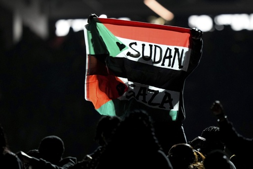 Halftime show artist arrested for displaying Sudanese-Palestinian flag