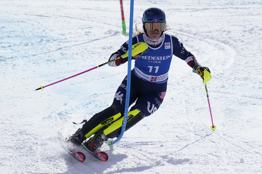 Mikaela Shiffrin achieves milestone of 100 World Cup victories and equals record for total podium finishes.