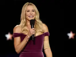 Chelsea Handler speaks onstage during the 30th Annual Critics Choice Awards, in Santa Monica, Calif. on February 7, 2025. REUTERS