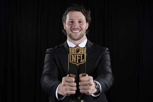 Josh Allen is honored with the AP NFL Most Valuable Player accolade.