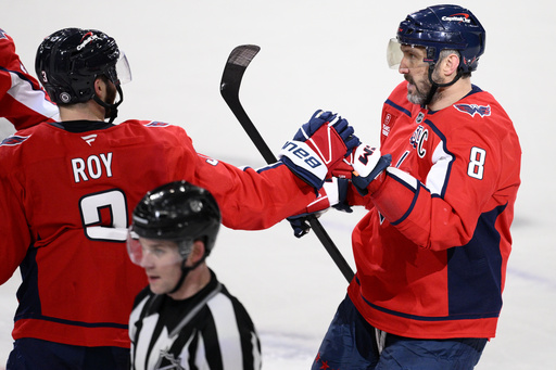 Ovechkin nets 878th career goal into an open net with just 0.1 seconds remaining, leading Capitals to a 6-3 victory over Panthers.