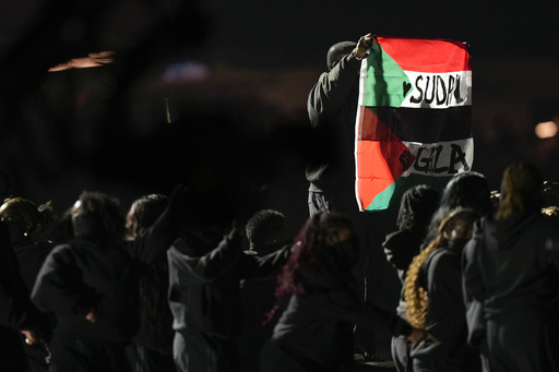 What events in Gaza and Sudan led to demonstrations during the Super Bowl halftime performance?