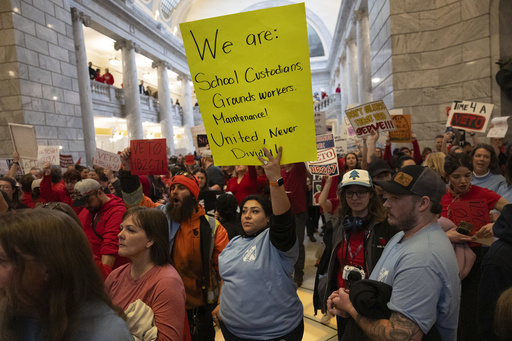 Utah governor enacts prohibition on collective bargaining for educators, firefighters, and law enforcement unions.