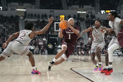 Josh Hubbard guides No. 21 Mississippi State to a 70-54 victory against No. 7 Texas A&M