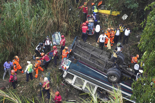 More than 55 fatalities reported as bus falls into gorge in Guatemala