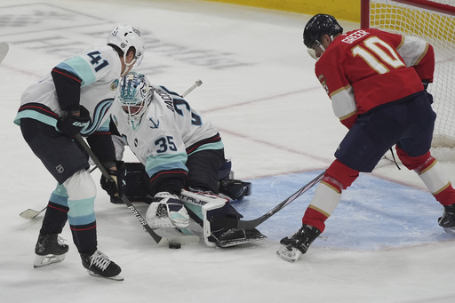 McCann’s third-period goal propels Kraken to a 2-1 victory against Panthers