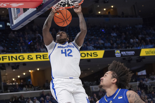 Memphis, ranked 17th, triumphs over Tulsa 83-71 to maintain its lead in the AAC